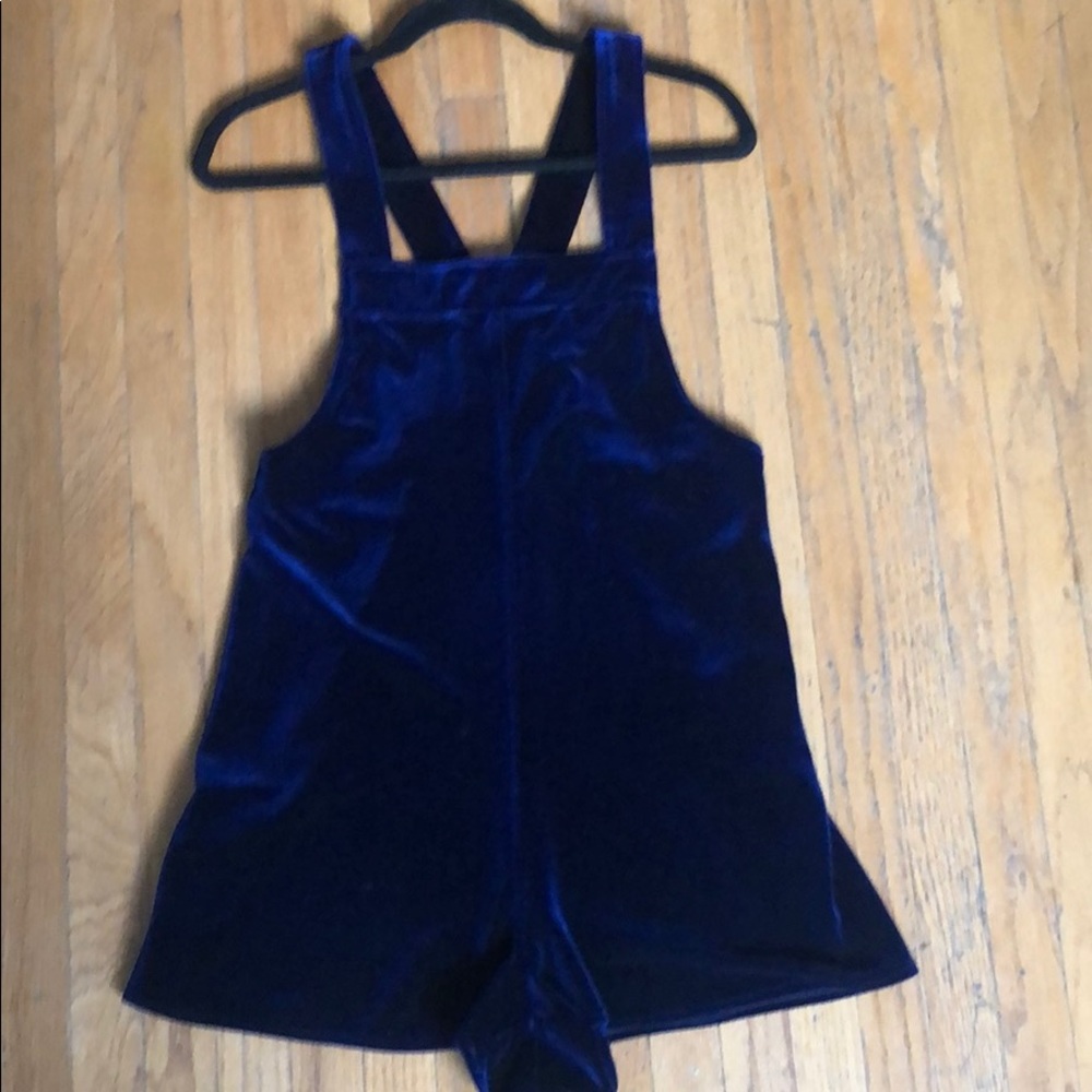 Topshop velvet romper/playsuit